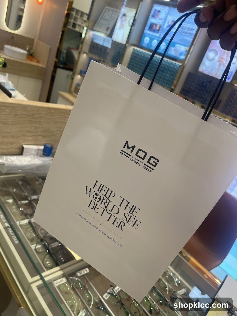 Shopping Bag with Optical Group Logo