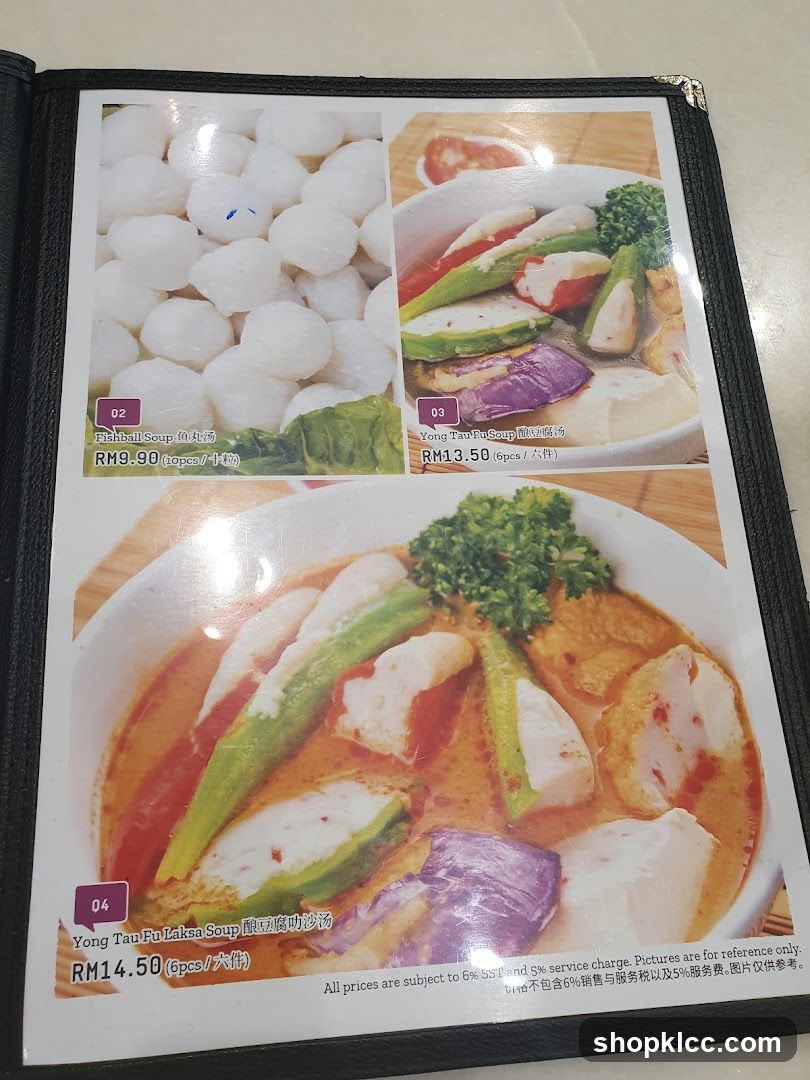 Menu Items