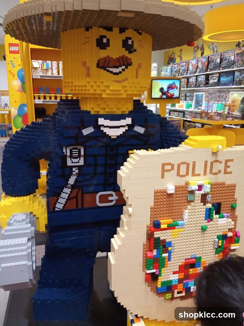 Lego Police Officer Display