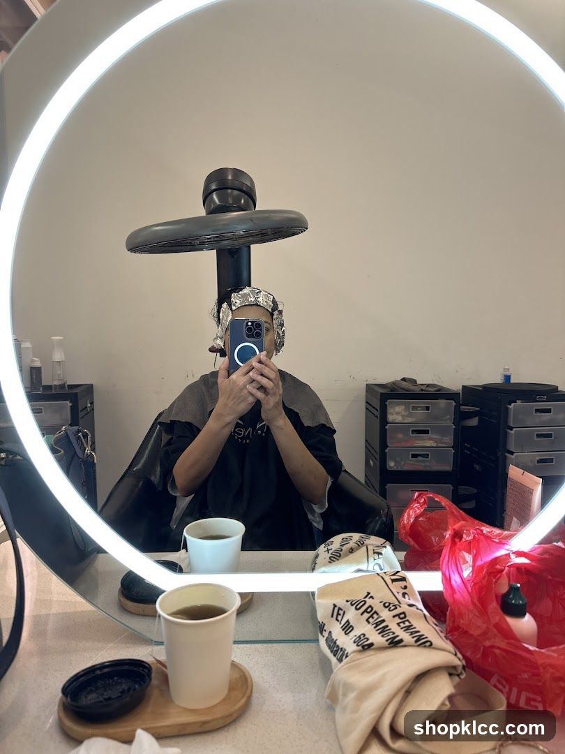 Hair Salon Mirror Selfie