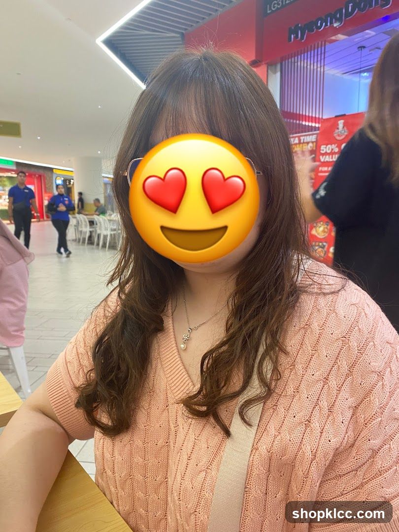 Woman with Heart Eyes Emoji Overlay