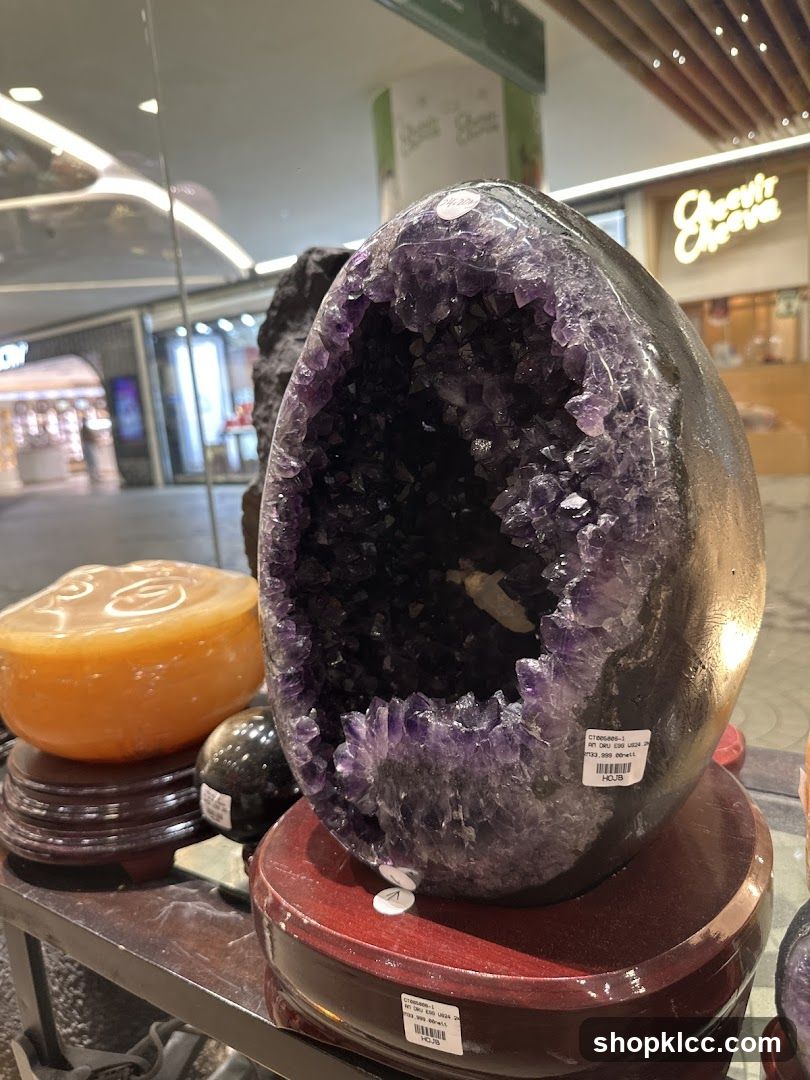 Amethyst Geode Display