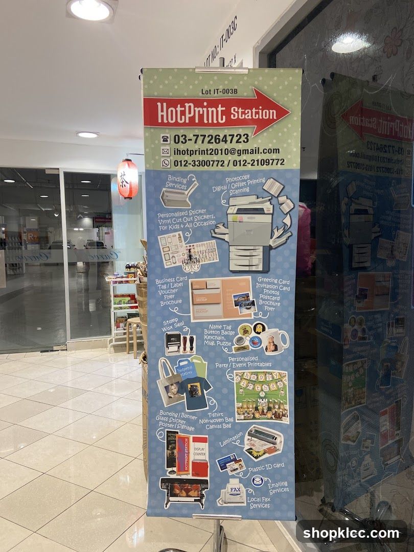HotPrint Station Advertisement Banner