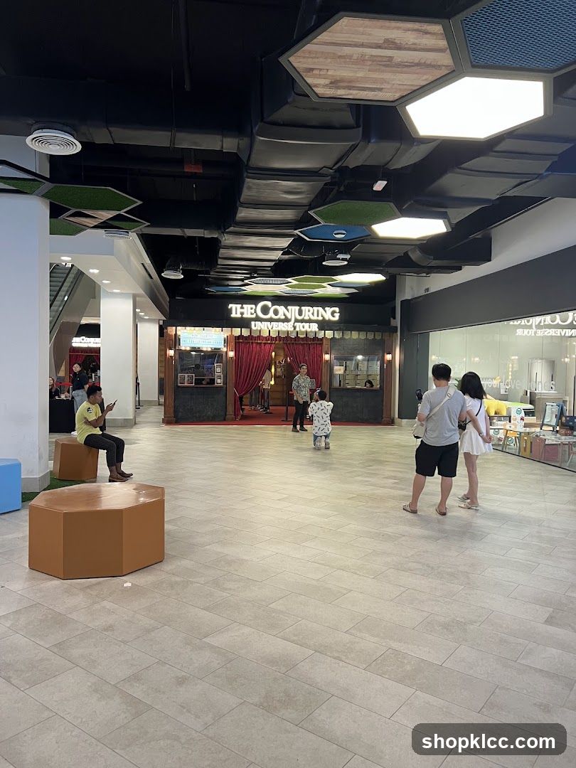 Shopping Mall Interior with The Conjuring Universe Tour Entrance