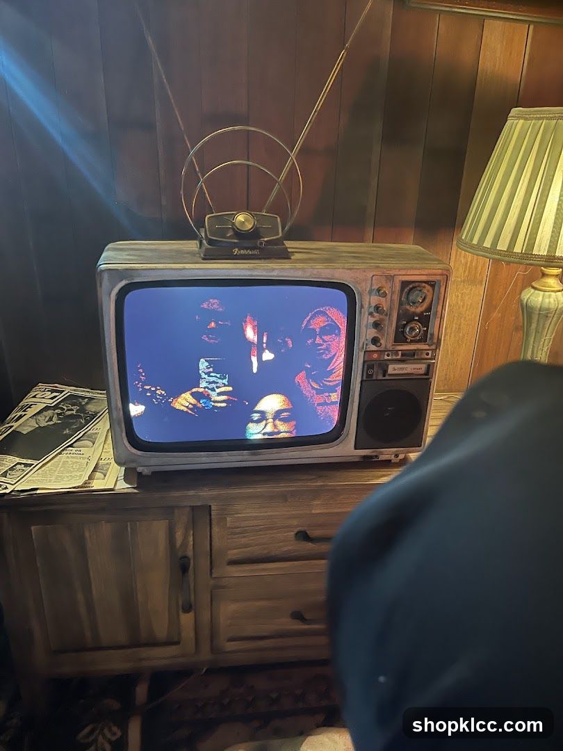 Vintage TV in a cozy room