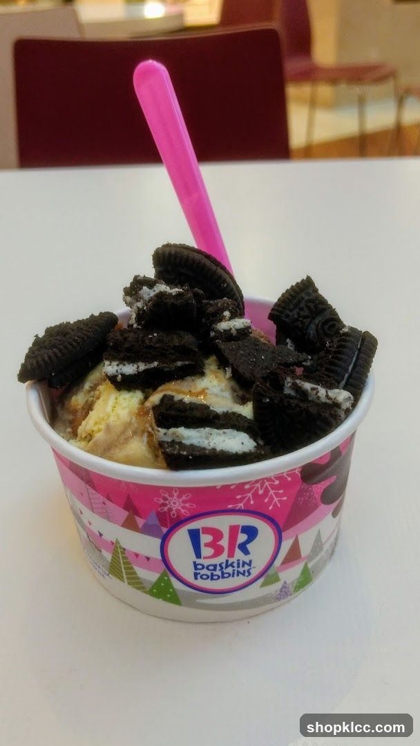 Baskin Robbins Ice Cream Cup with Oreo Cookies