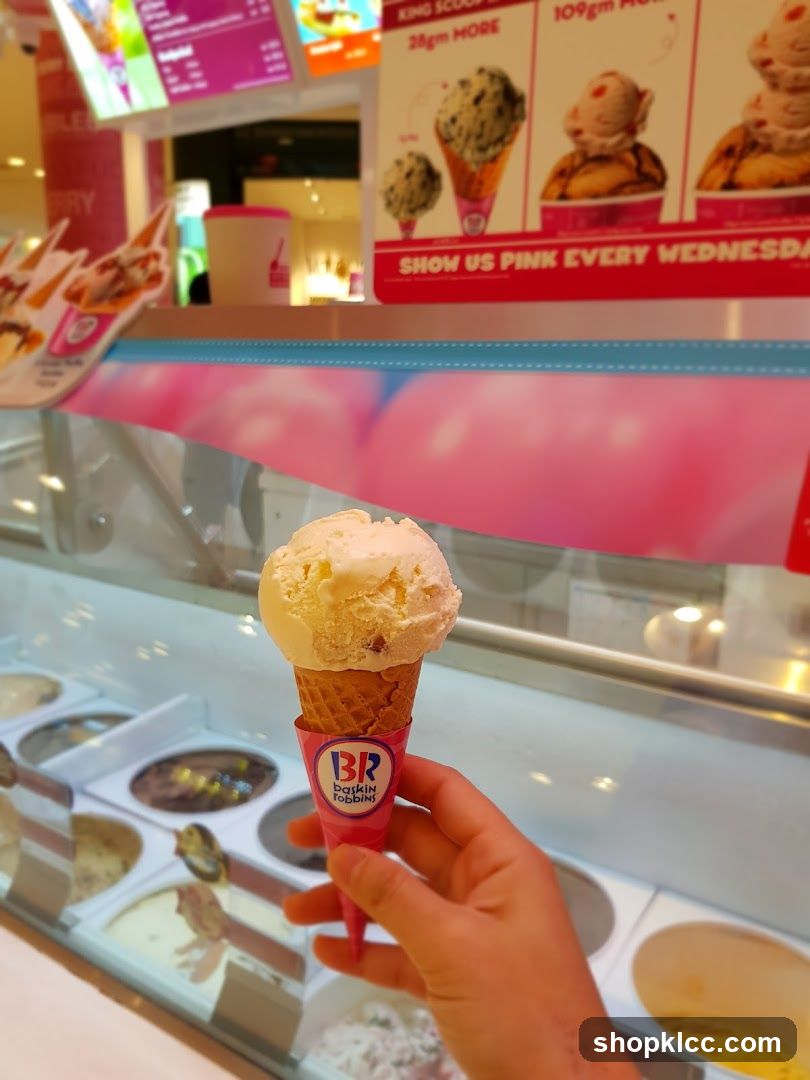 Baskin Robbins Ice Cream Cone