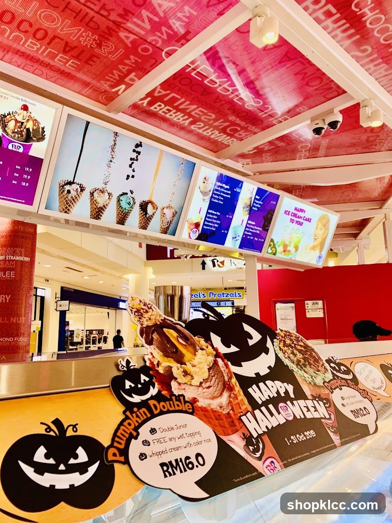 Halloween Ice Cream Display