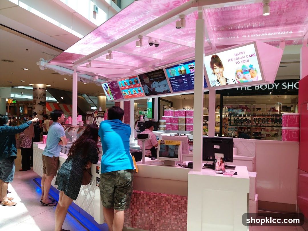 Pink Ice Cream Shop Interior