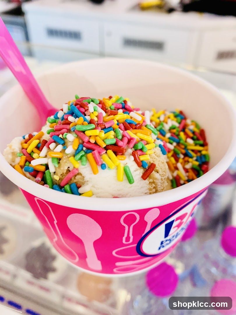 Dunkin' Donuts Ice Cream Cup with Sprinkles
