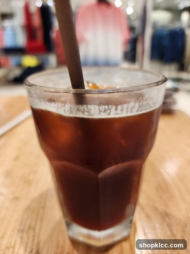 Iced Coffee with Straw