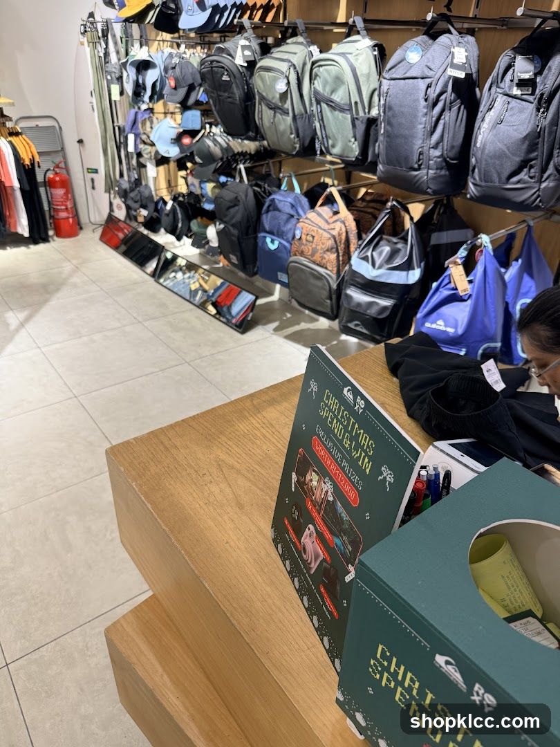 Backpack Store Interior