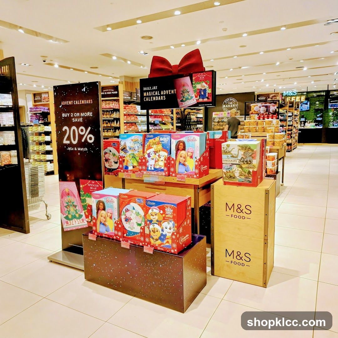 M&S Advent Calendar Display