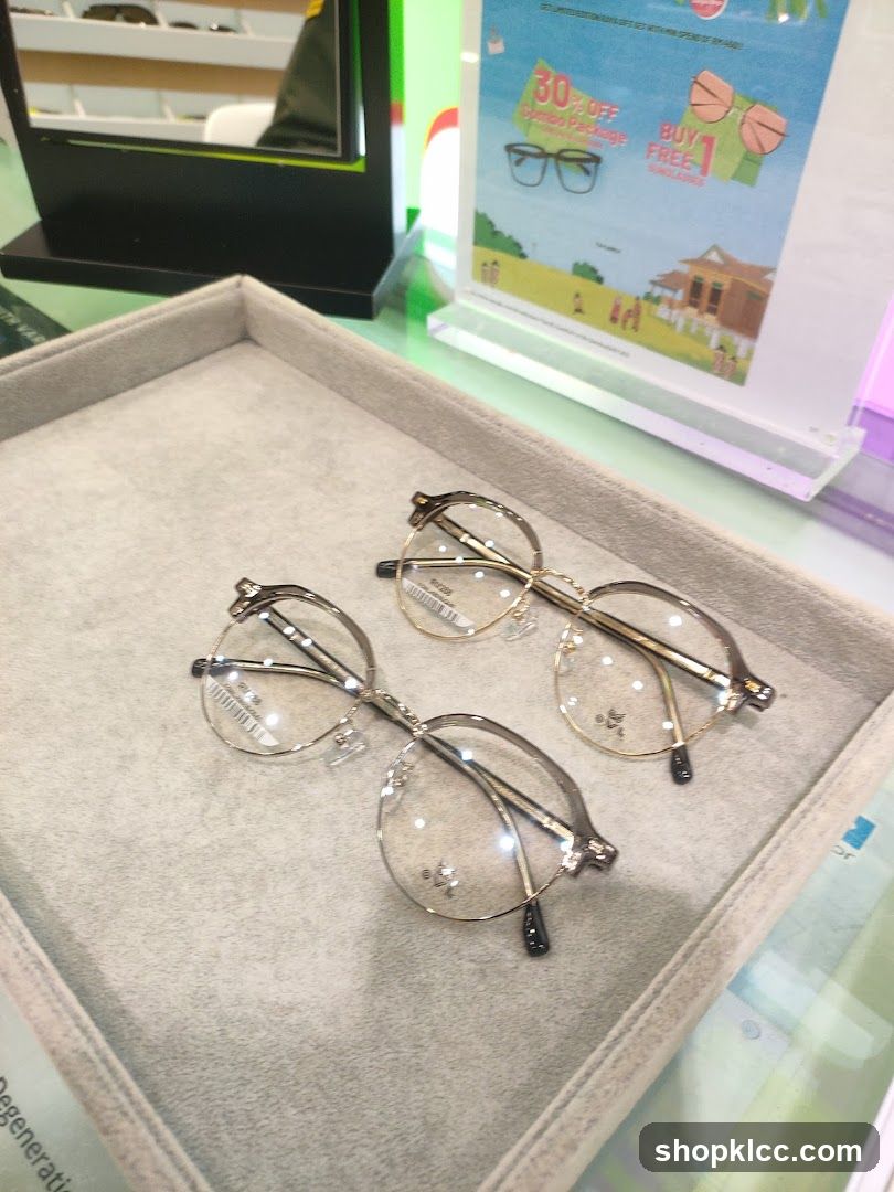 Eyeglasses on Display