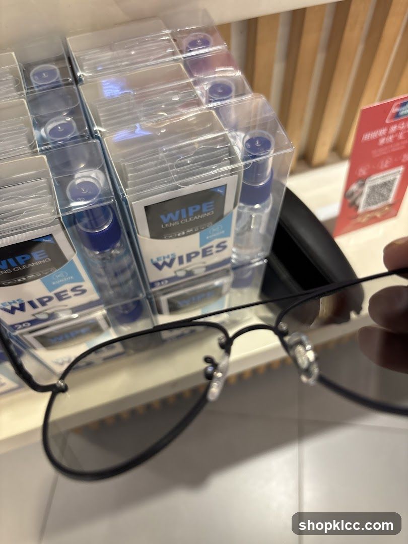 Lens Cleaning Wipes and Glasses