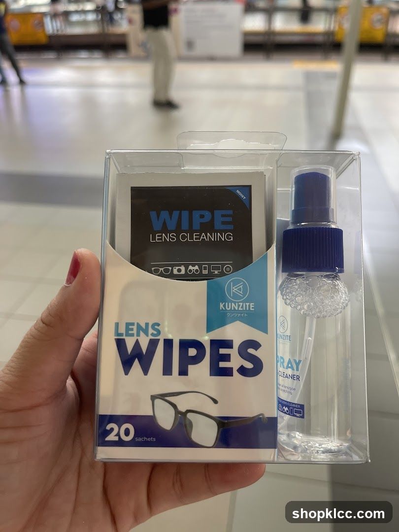 Lens Cleaning Wipes and Spray