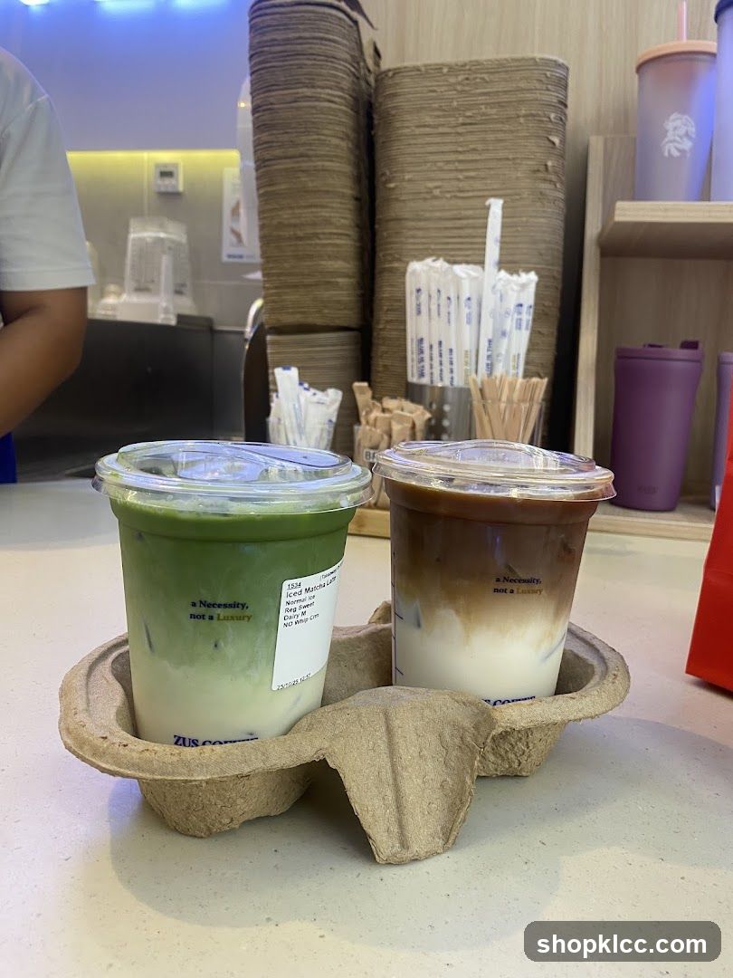 Two Iced Drinks