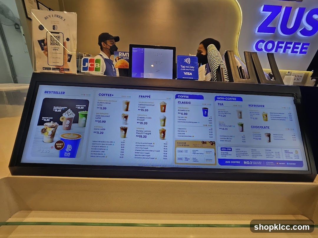 ZUS COFFEE Menu