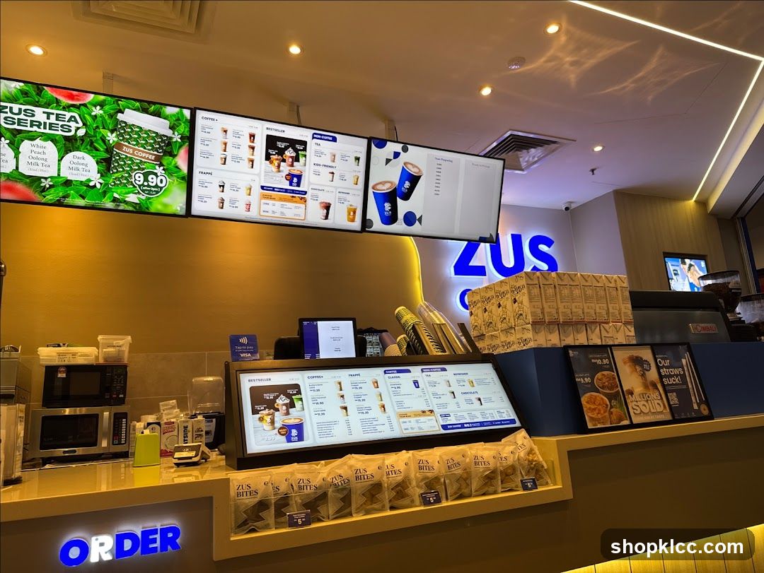 ZUS Coffee and Tea Shop Counter