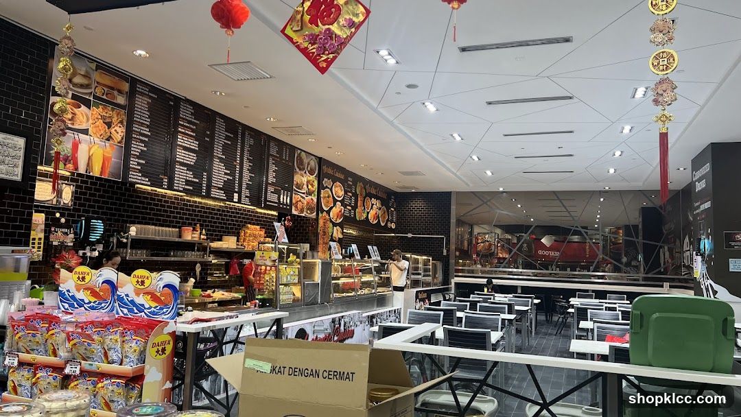 Restaurant Interior with Menu Boards