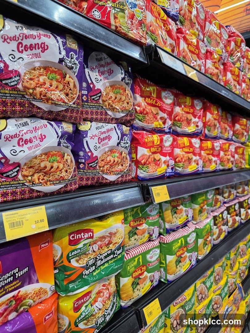 Instant Noodles on Shelves
