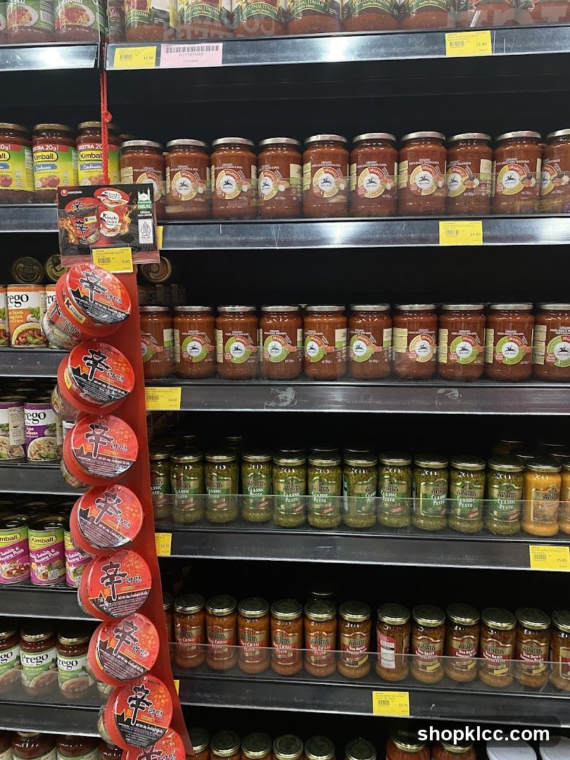 Jars of Pasta Sauce and Pesto