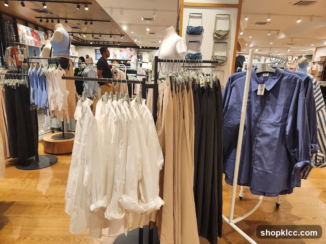 Clothing Store Interior Display