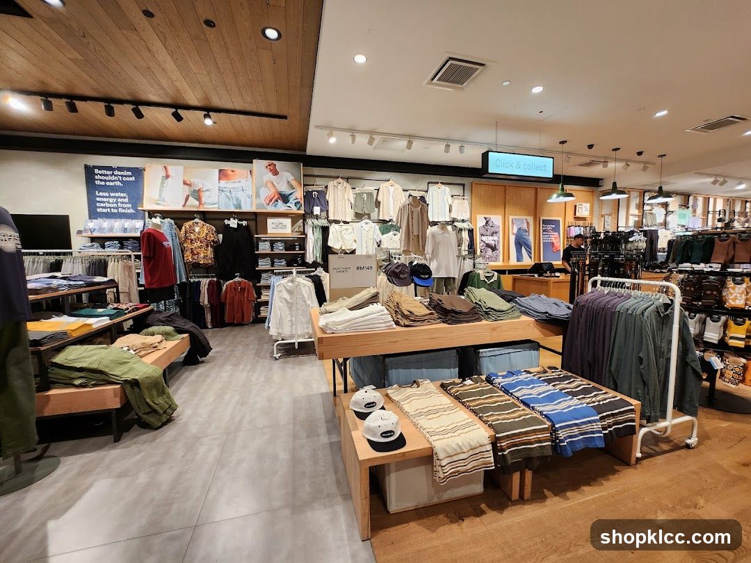 Clothing Store Interior Display