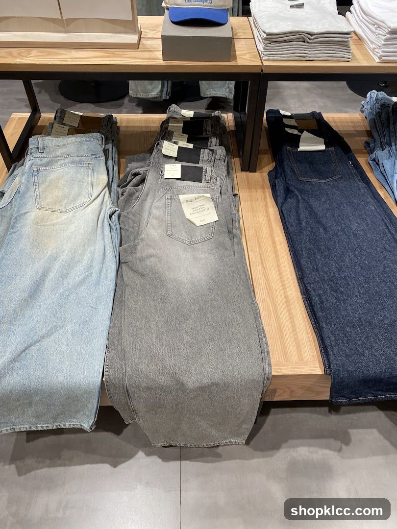 Denim Display in Store
