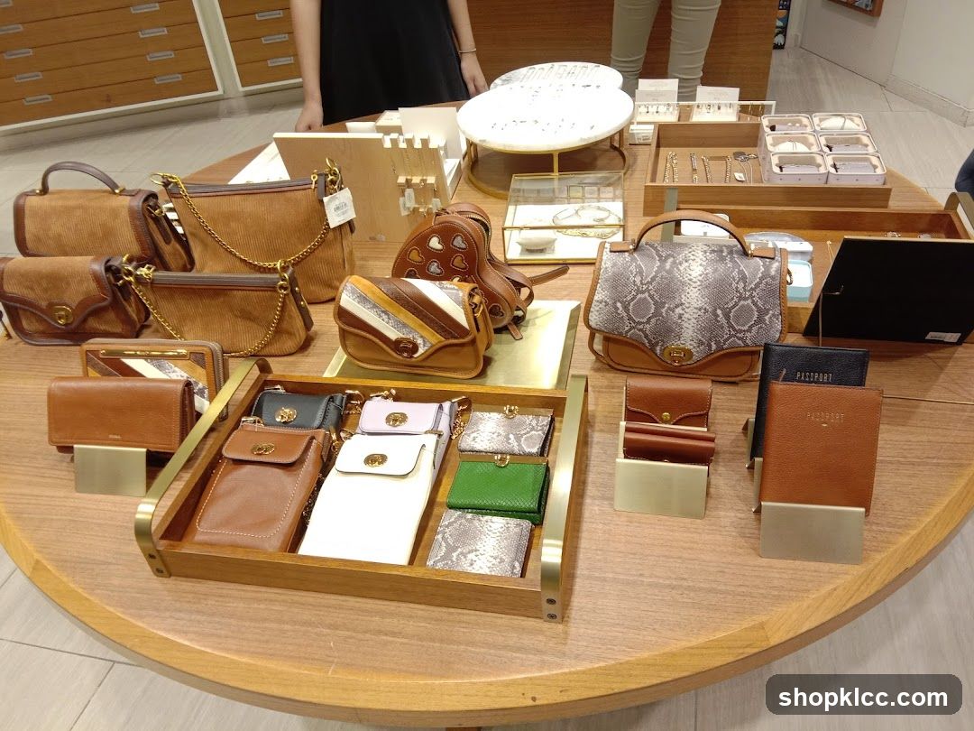 Handbags and Accessories Display