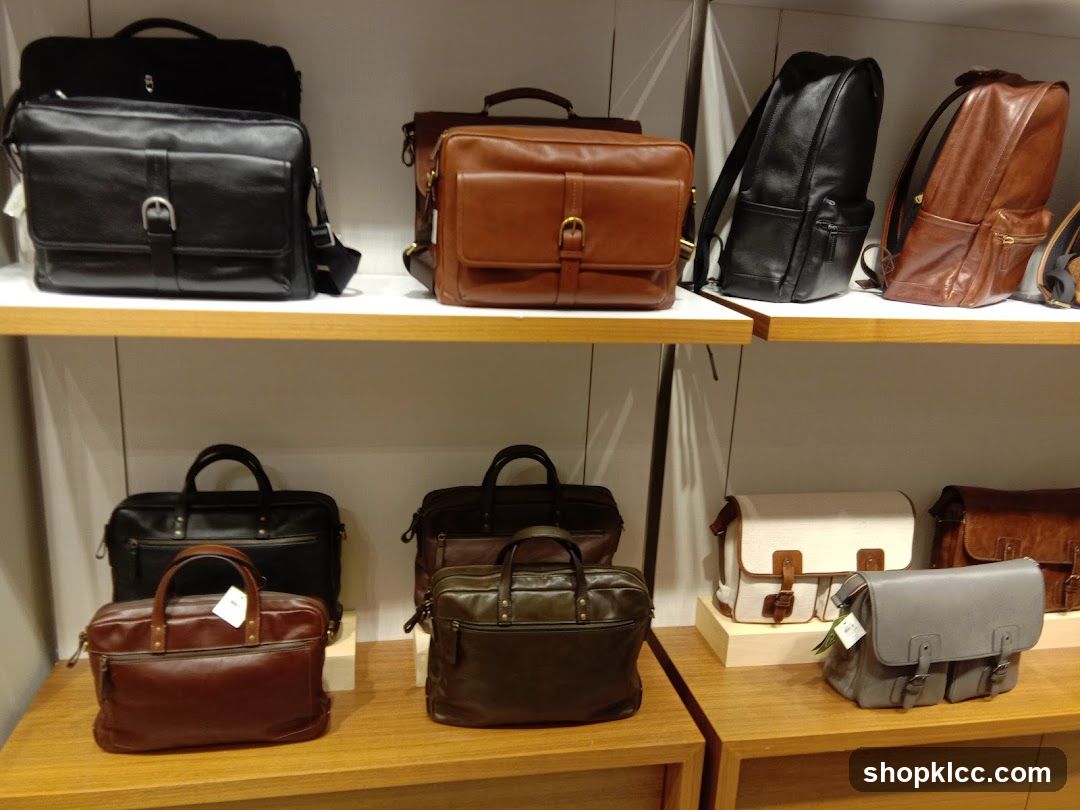 Leather Bags Display