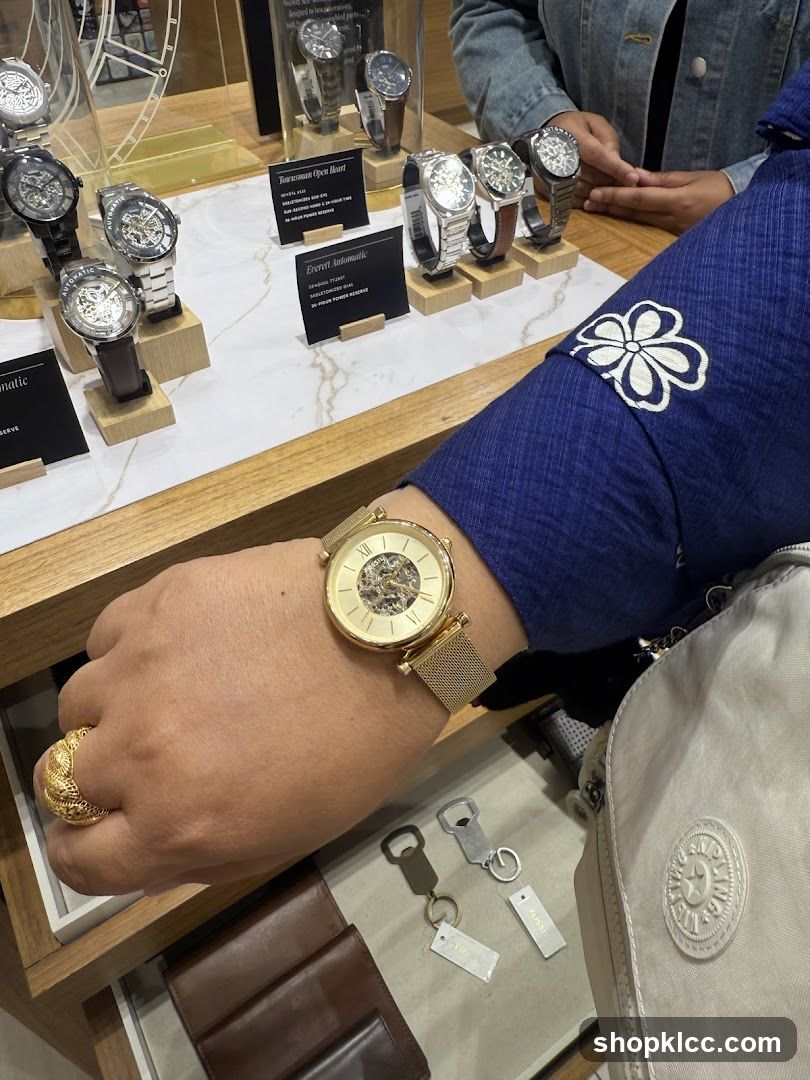 Display of Fossil Watches