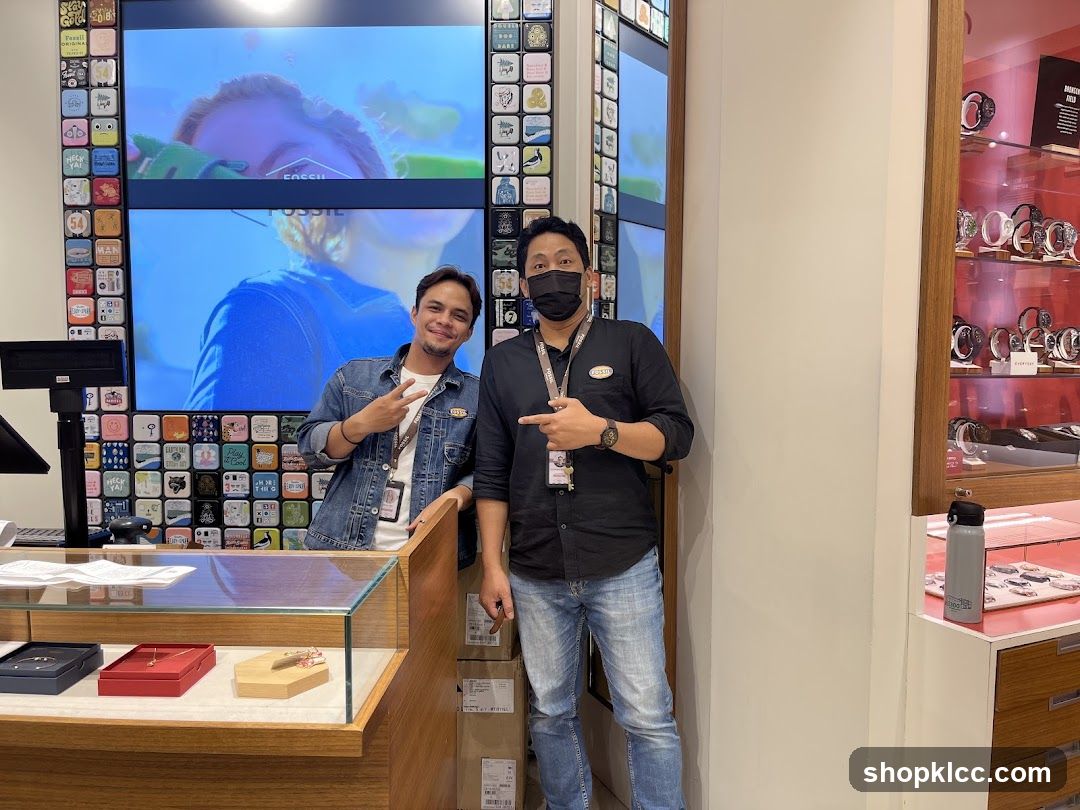 Two men in a store