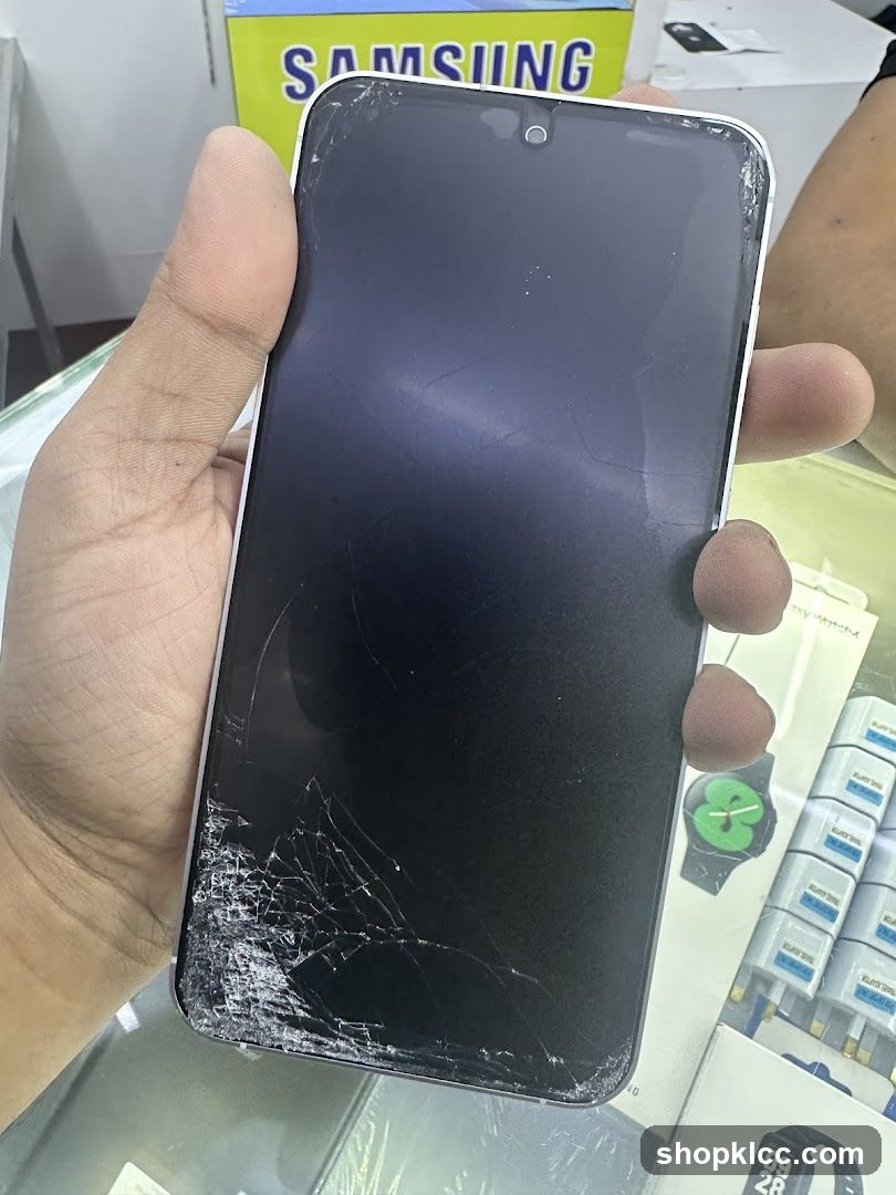 Damaged Smartphone Display