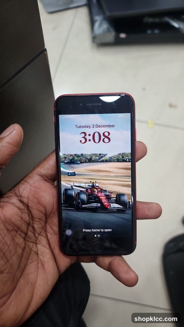 Smartphone Displaying F1 Wallpaper