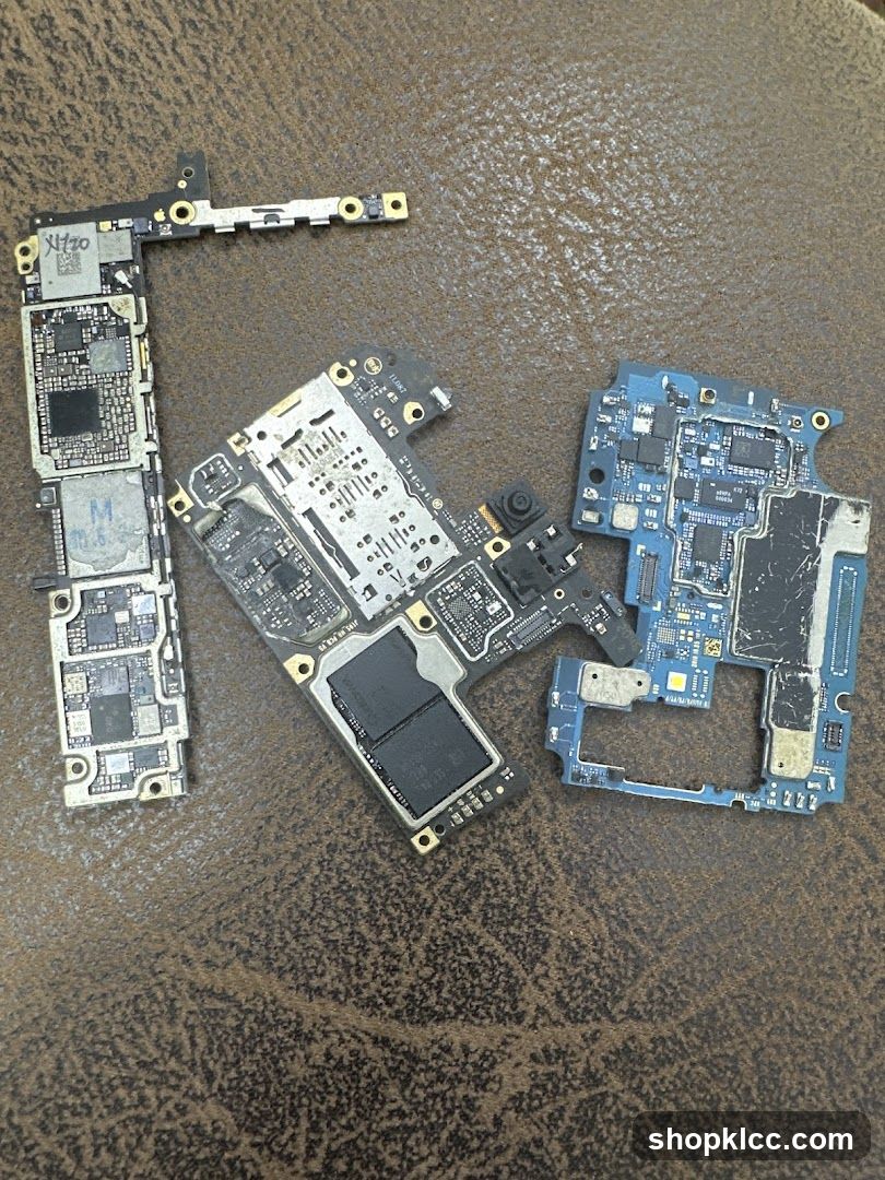 Disassembled iPhone Motherboards