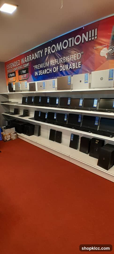 Refurbished Laptop Store Interior