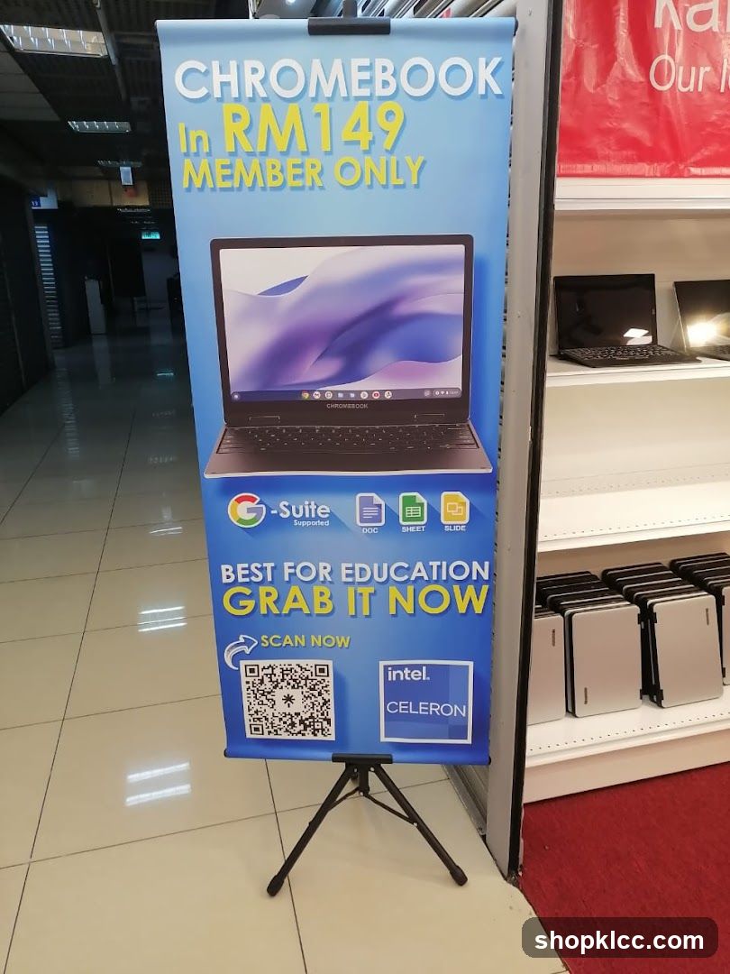 Chromebook Advertisement Stand