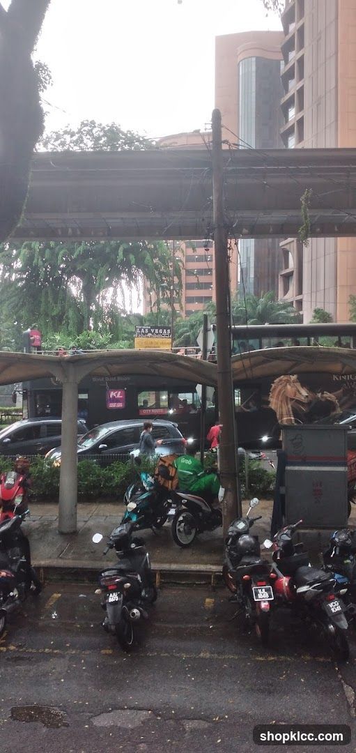 Urban Street Scene with Motorbikes