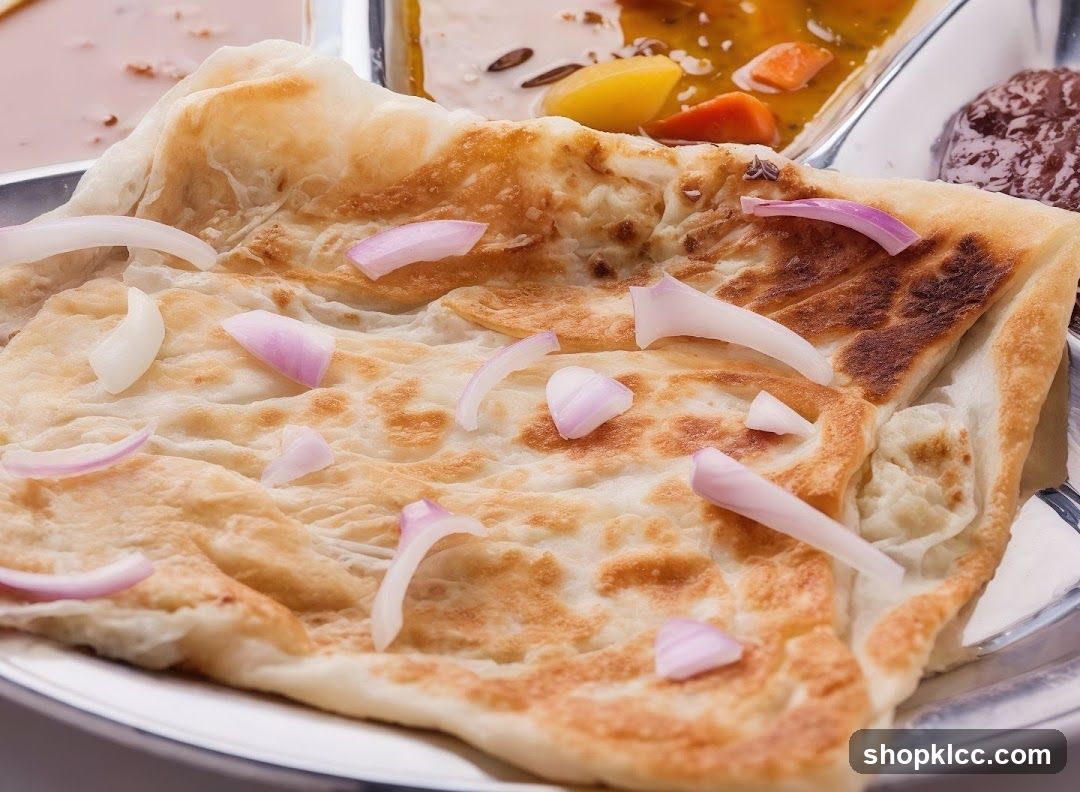 Naan Bread with Onions and Curry