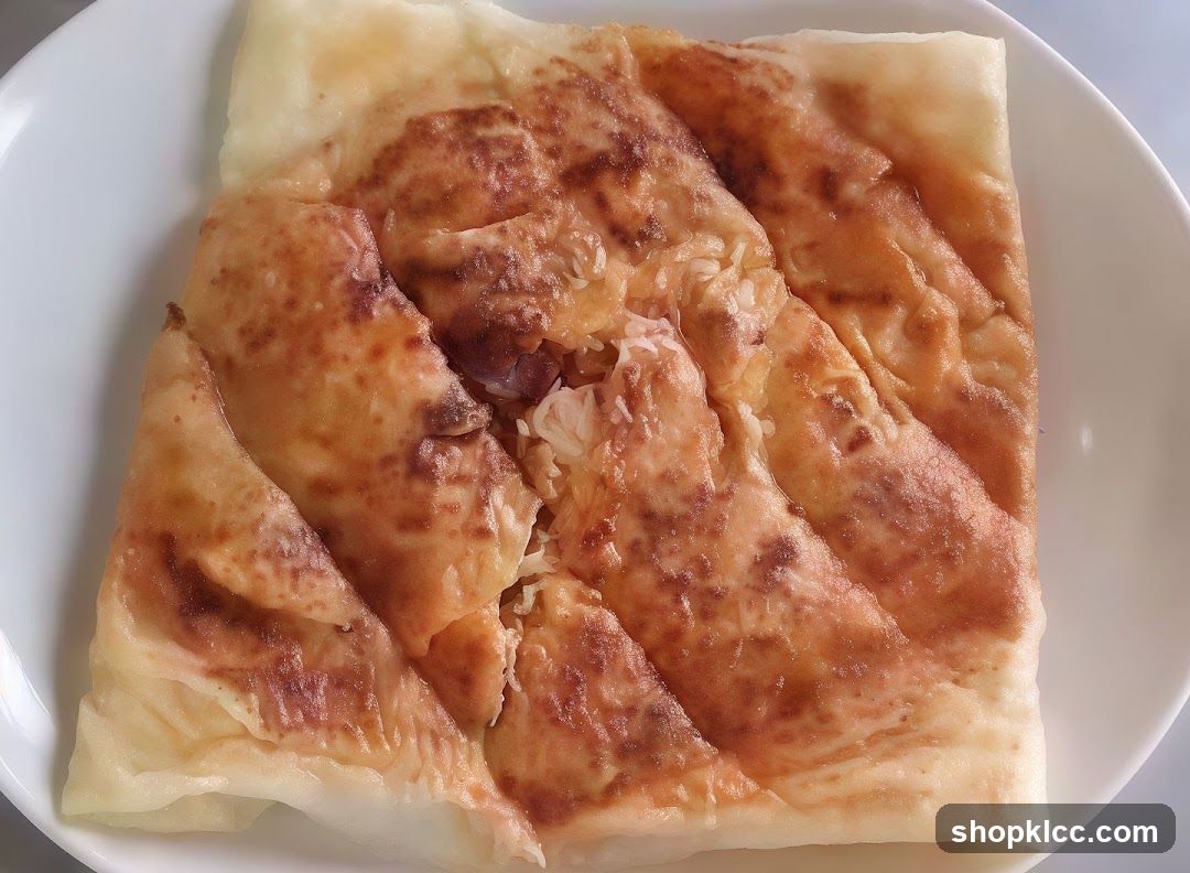 Baked Flatbread on White Plate