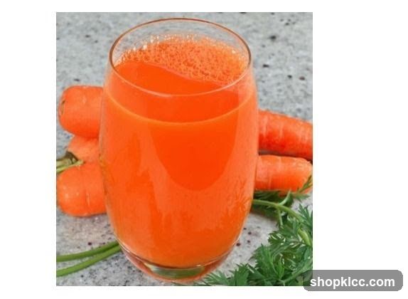 Carrot Juice with Fresh Carrots