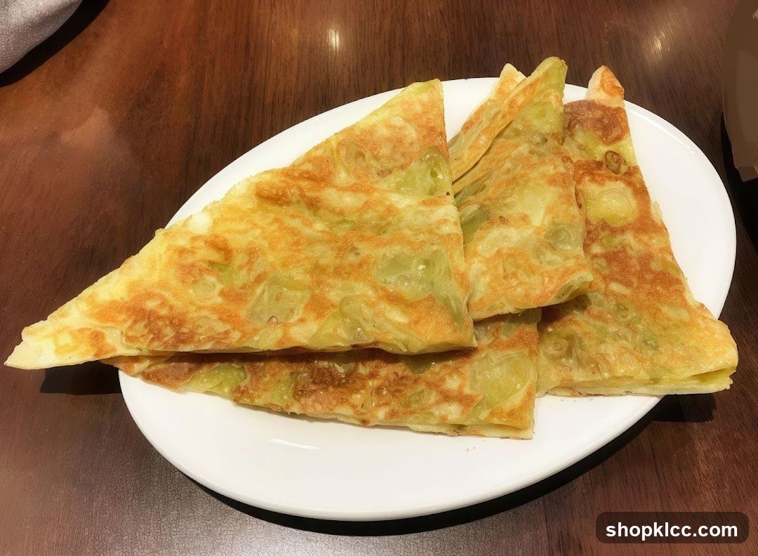 Scallion Pancakes on a Plate