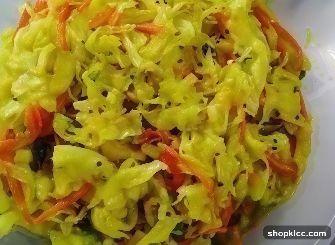 Cabbage Salad with Carrots and Mushrooms