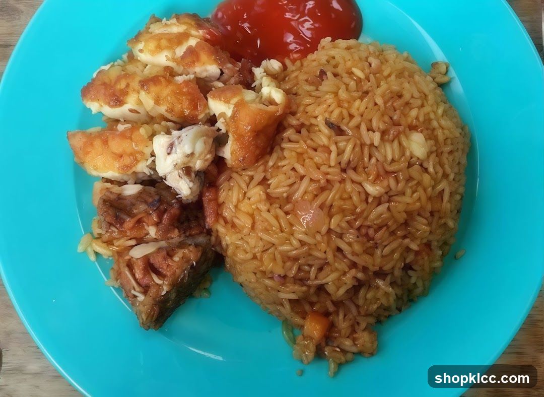 Fried Rice and Fried Egg Plate
