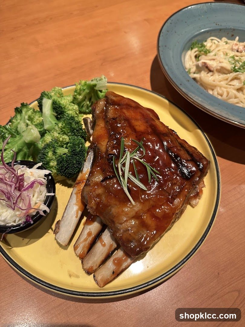 BBQ Ribs and Pasta