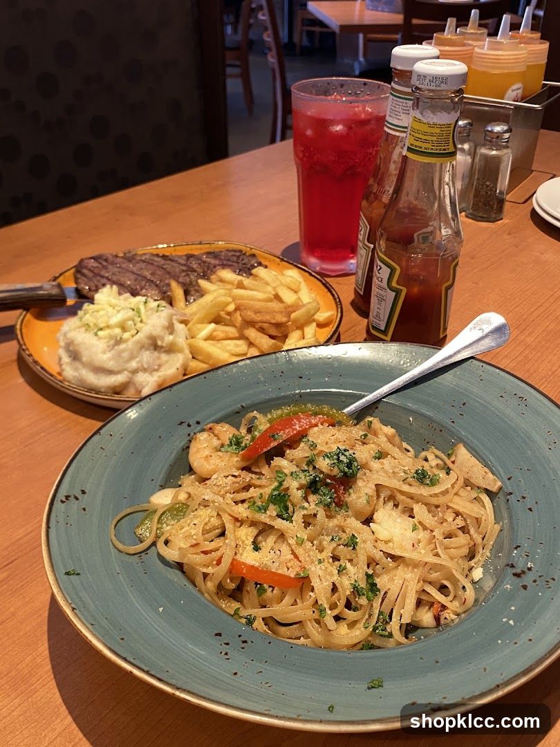 Steak and Pasta Dinner