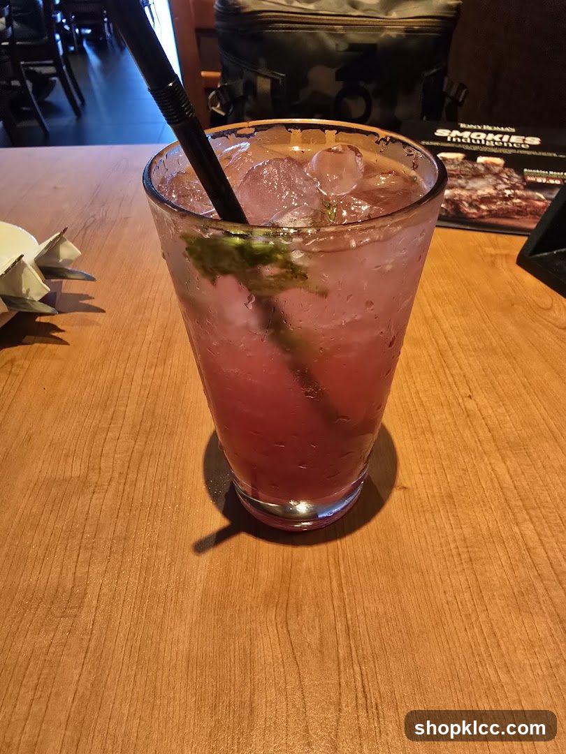 Pink Drink on Wooden Table