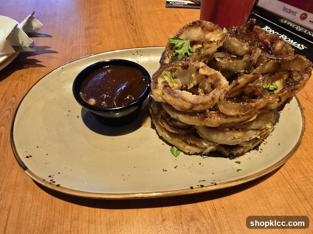 Onion Rings with Dipping Sauce