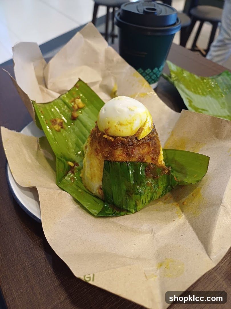Nasi Lemak with Hard-Boiled Egg